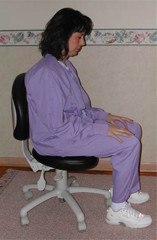 Avoid slouching when counseling patients. Avoid slouching when counseling patients.